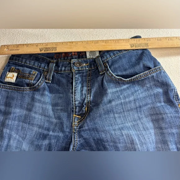 Cinch Jesse Jeans Mens 29x36 Medium Wash Straight Stretch Western Cowboy - Picture 6 of 10